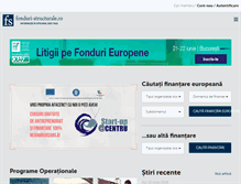 Tablet Screenshot of fonduri-structurale.ro